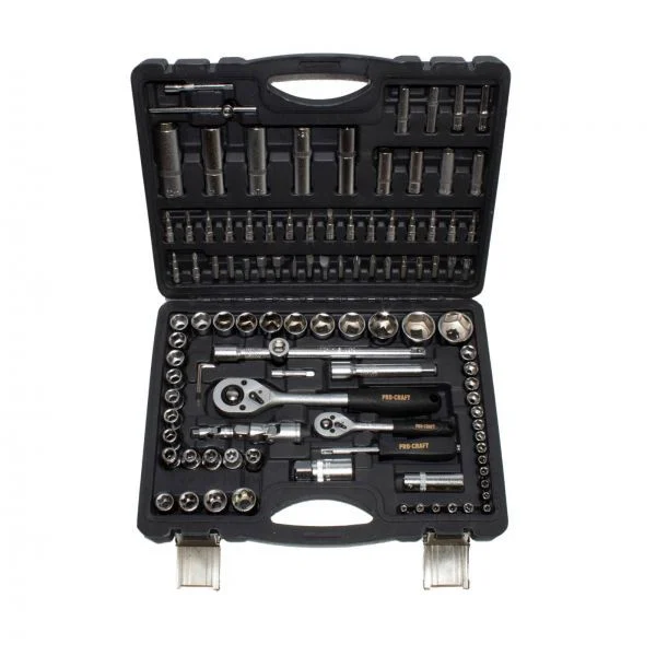 Trusa chei tubulare Procraft WS108, 108 piese, Chei Capete Surubelnita Crom Vanadium [0]