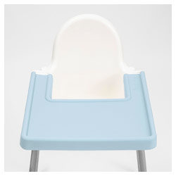 Protecție de silicon pentru tava scaunului de masa Antilop Ikea (complet) albastru deschis