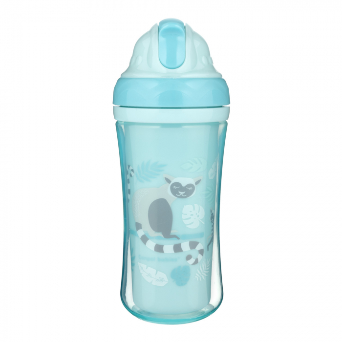 Cana sport cu pai retractabil „Lemur“, Canpol babies®, fara BPA, 260 ml, turcoaz [2]