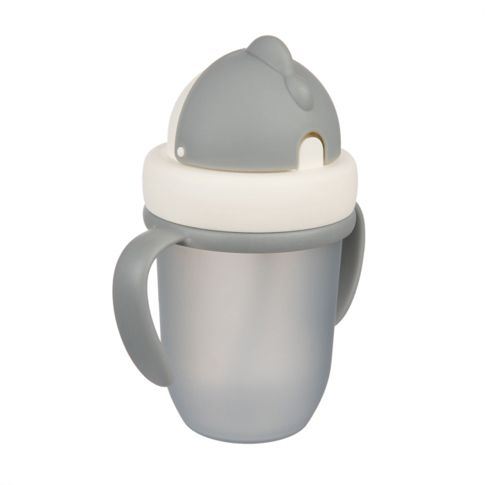 Canita sport „Matte Pastels“ cu pai retractabil, Canpol babies®, fara BPA, 210 ml, gri [3]