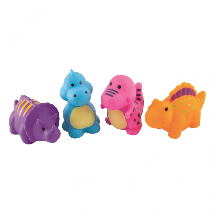 Set 4 jucarii pentru baie „Dinozauri“, fara BPA, multicolor [1]