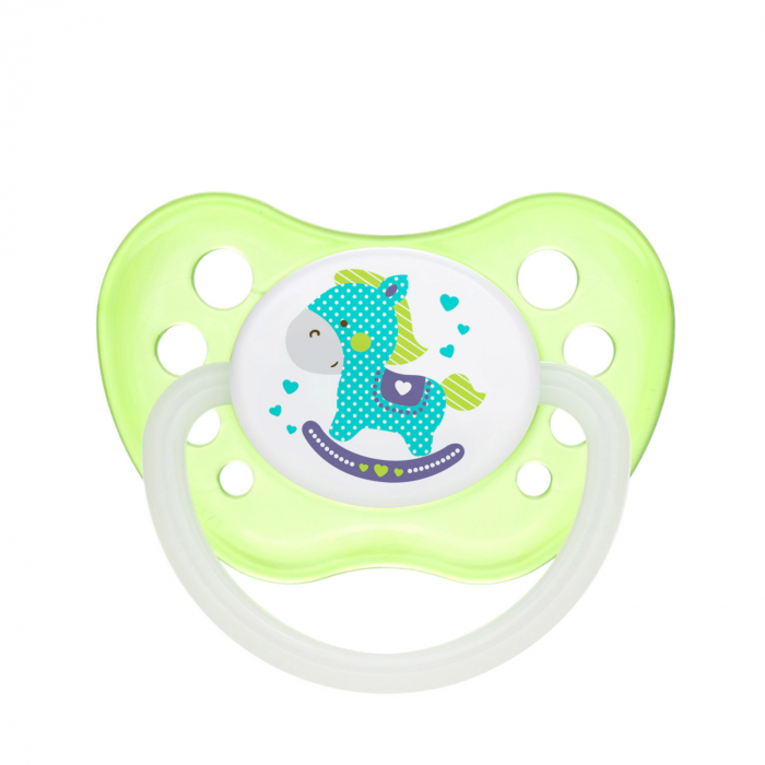 Suzeta „Toys“ cu inel fosforescent si tetina ortodontica silicon, fara BPA, 0-6 luni [1]