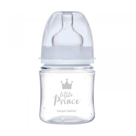 Biberon anticolici gat larg „Royal Baby“, polipropilena, 120 ml [0]