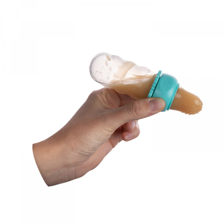 Dispozitiv de hranire pentru hrana densa, Canpol babies®, fara BPA, turcoaz [4]