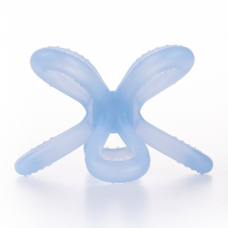 Jucarie pentru dentitie floare buclata 3D, GiliGums®, silicon, 3 luni + [1]
