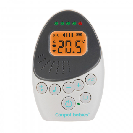 Sistem bidirectional de monitorizare audio bebelusi, „EasyStart Plus“, Canpol babies®, alb/gri [3]