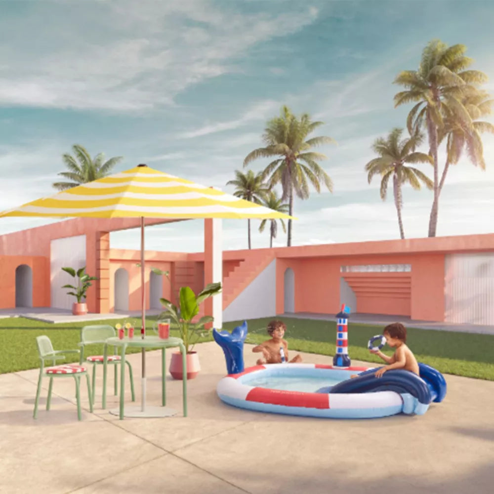 Piscina gonflabila copii Aventura BALENEI- psicina copii cu activitati Swim Essentials - jucarii de vara de exterior [2]