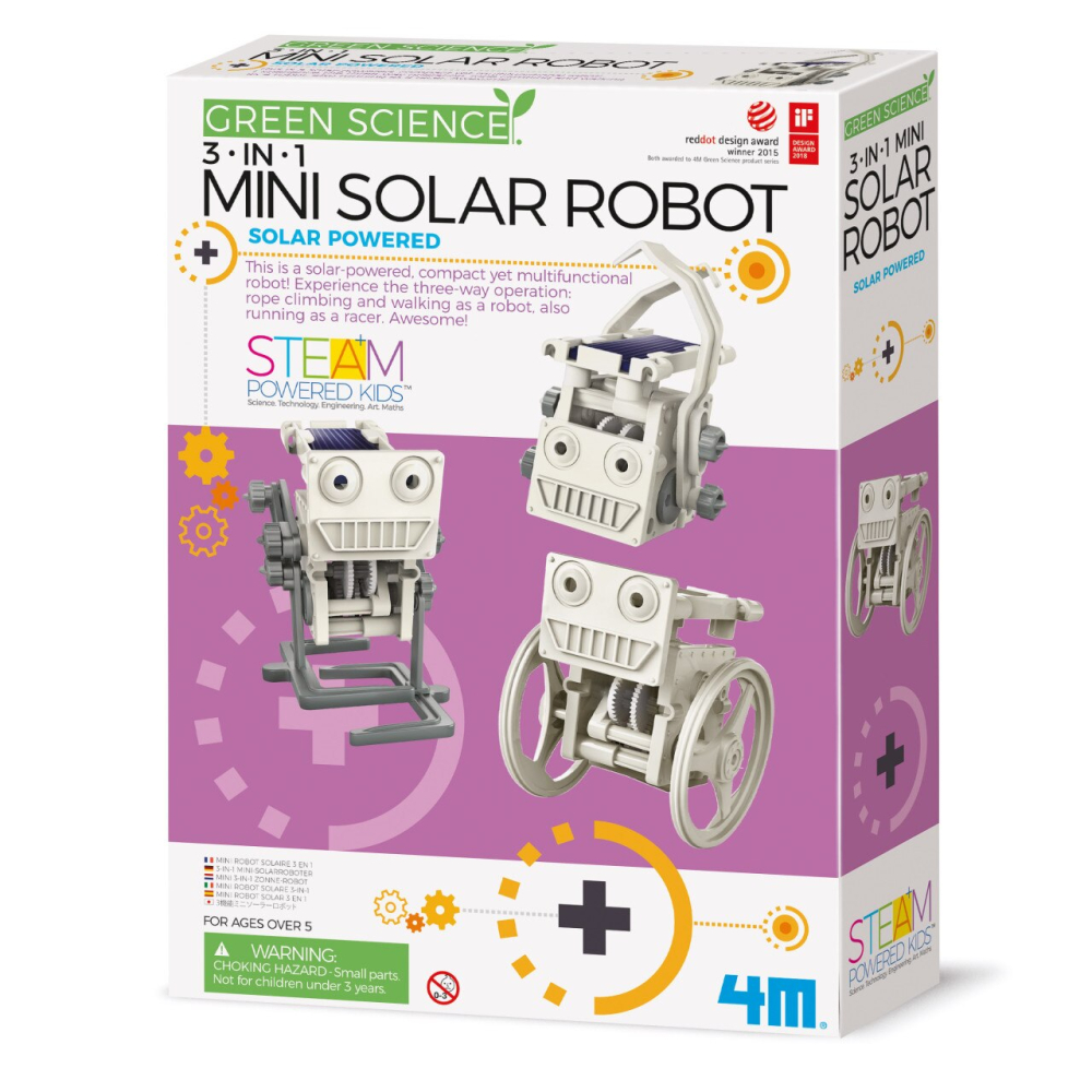 3 Modele de roboti alimentati de energie solara - Kit educativ Green Science + 8 ani [1]