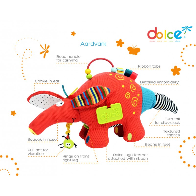 Aardvark, jucarie interactiva cu activitati, Dolce [1]