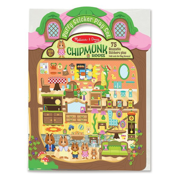 Melissa & Doug Abtibilduri pufoase - Casuta veveritelor Melissa and Doug [1]