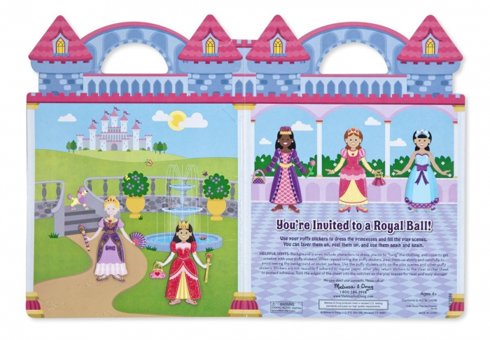 Melissa & Doug Abtibilduri pufoase Printese Melissa and Doug [3]