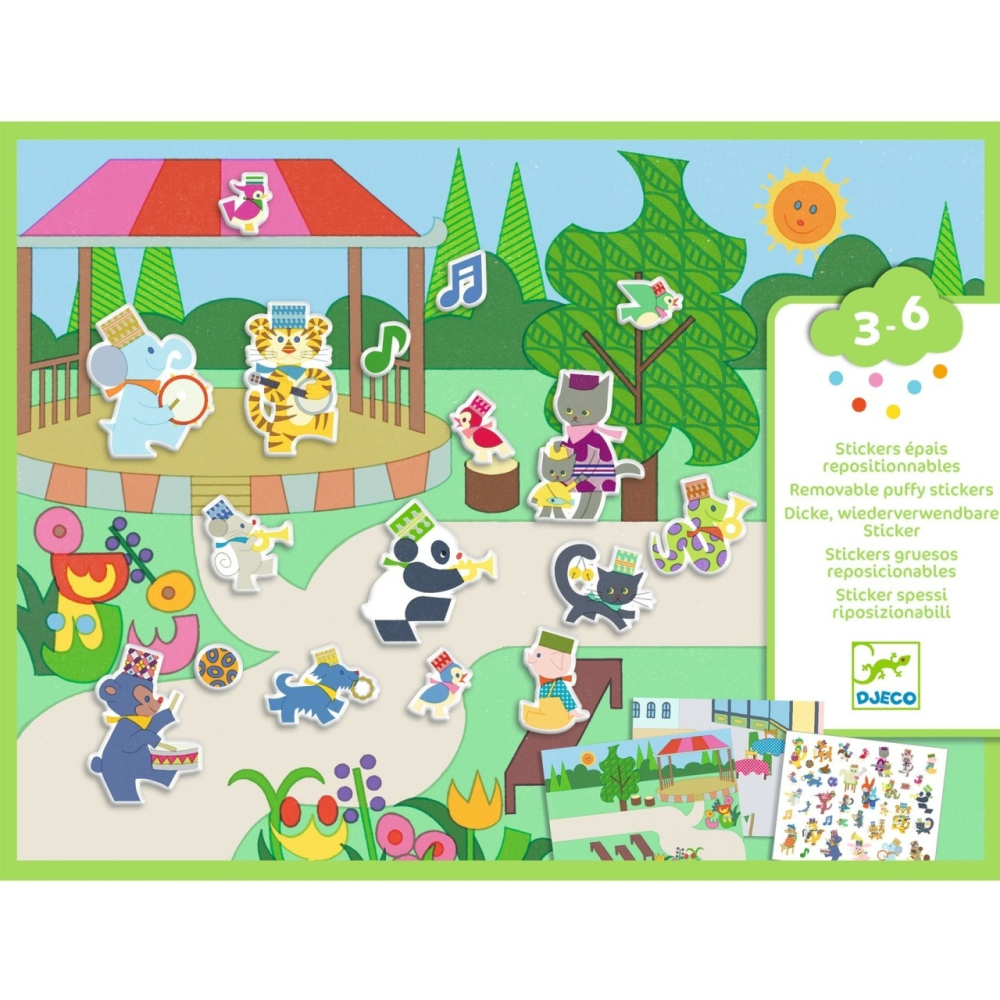 Djeco-Abtibilduri repozitionabile Parada muzicala, Djeco [5]