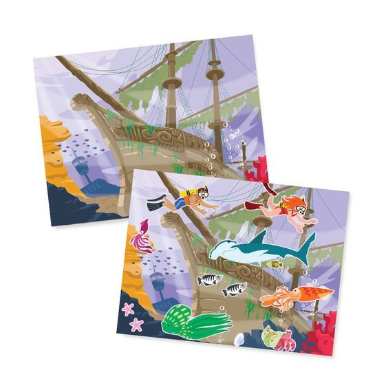 Melissa & Doug Abtibilduri reutilizabile Viata acvatica [2]