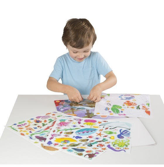 Melissa & Doug Abtibilduri reutilizabile Viata acvatica [4]