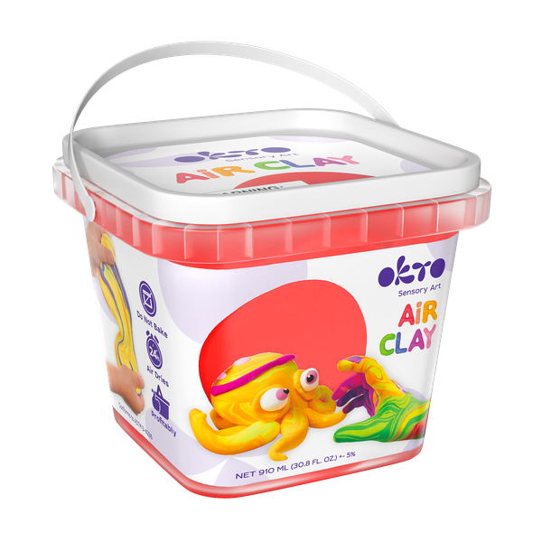 Okto-Air Clay pentru modelaj, 200g, Okto - Rosu [2]