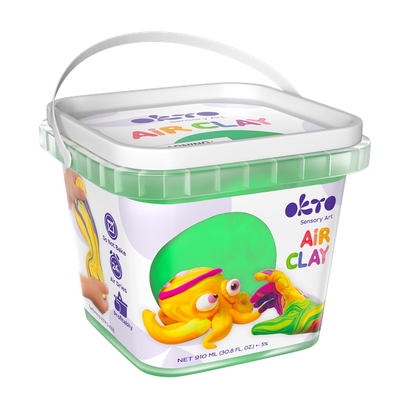 Air Clay pentru modelaj, 200g, Okto - Verde [2]