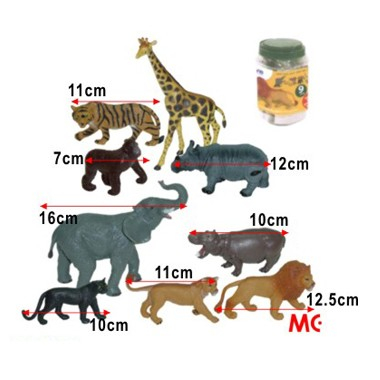 Miniland Animale salbatice set de 9 figurine - Miniland [3]