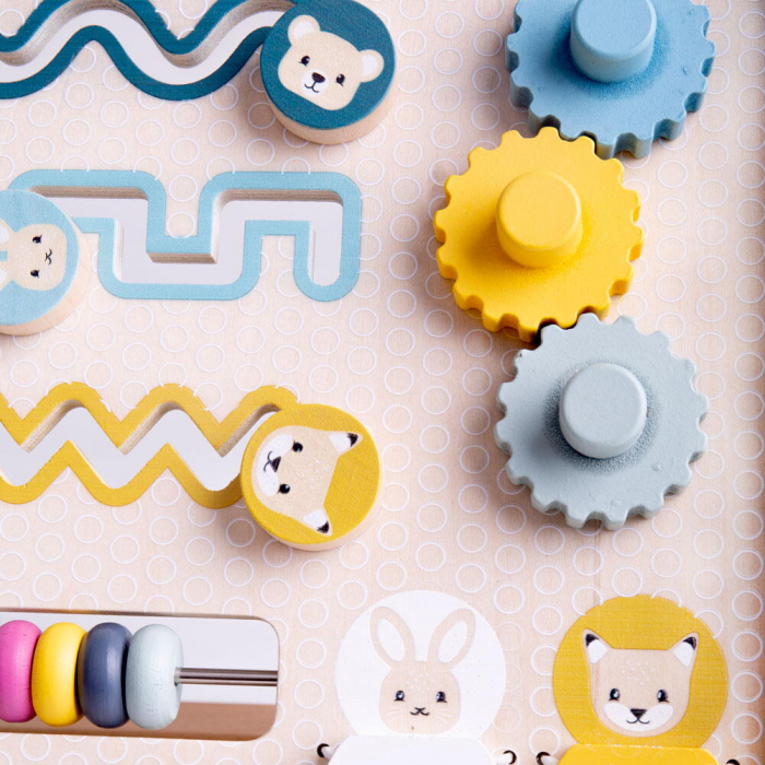 BIGJIGS Toys-Antemergator cu activitati (pastel) [3]