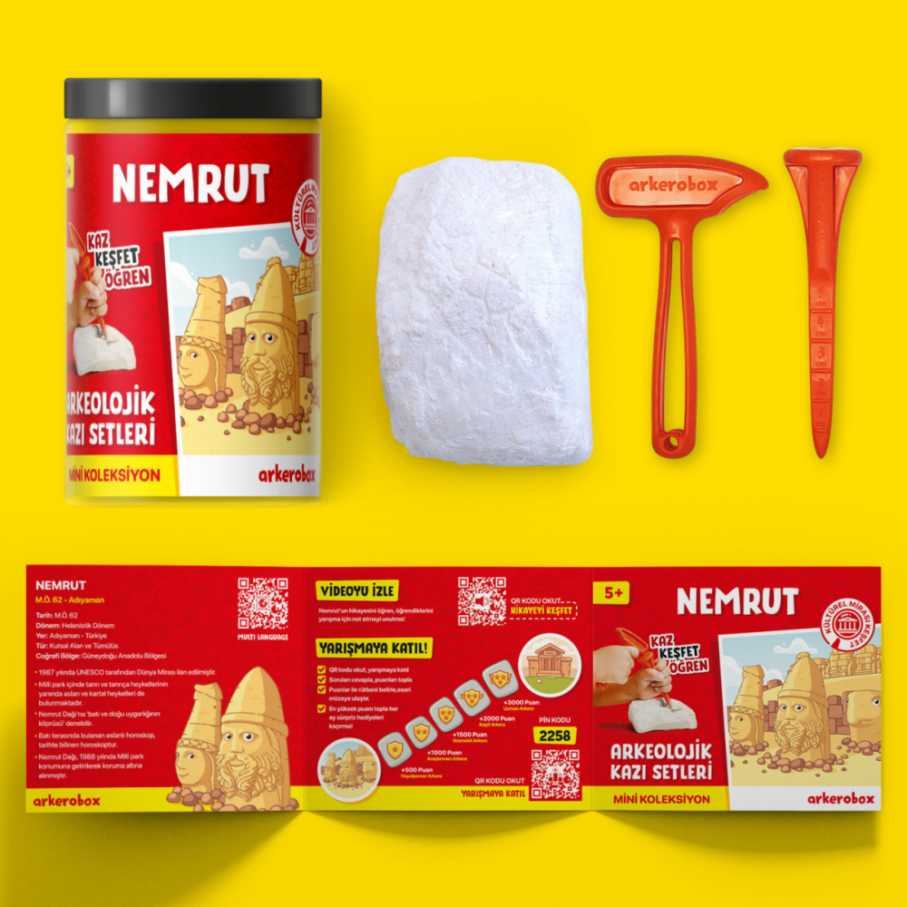 Arkerobox - Oktató régészeti minikészlet és 3D puzzle, Nemrut [2]