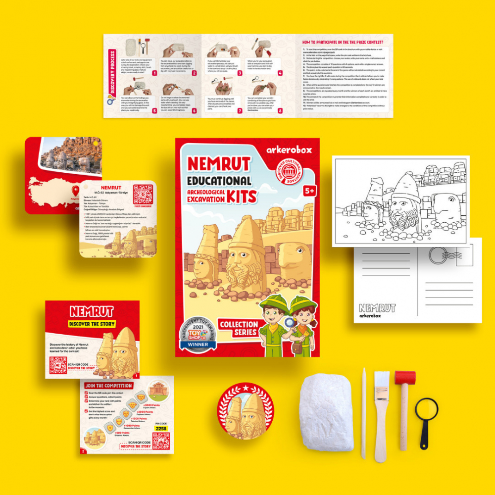 Arkerobox-Arkerobox - Set arheologic educational si puzzle 3D, Nemrut [2]