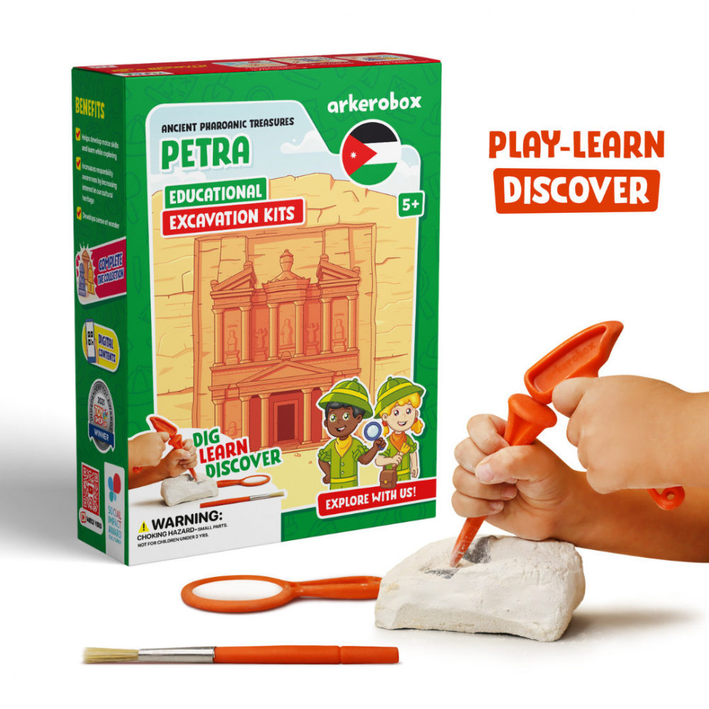 Arkerobox-Arkerobox - Set arheologic educational si puzzle 3D, Petra [1]