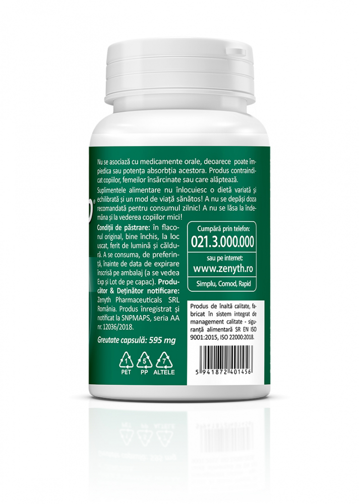 Zenyth-Artrohelp pain 30 cps, cu acid hialuronic, cu actiune imediata in durere si stari inflamatorii, 500 mg cps [3]