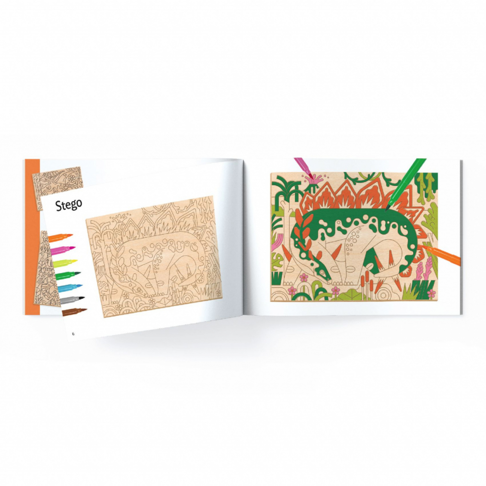 Djeco-Atelier de pictura pe lemn Dinozauri , Djeco [3]