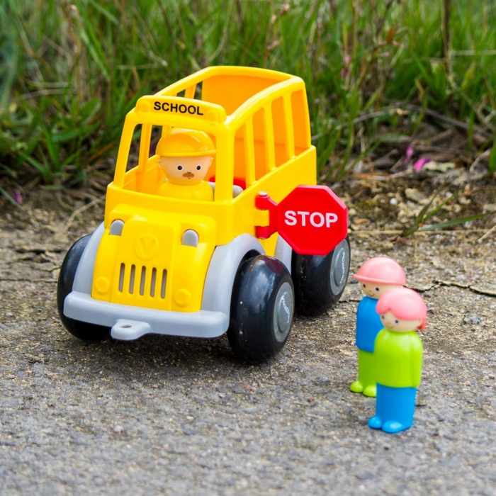 VikingToys-Autobuz scolar cu sofer si 2 elevi - Midi [2]