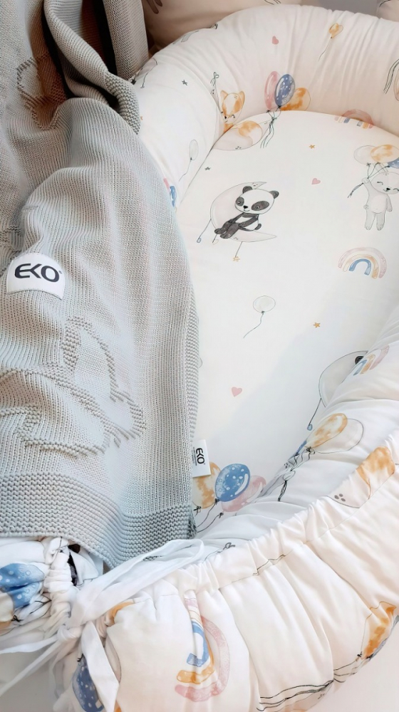 Baby nest din bumbac, Appekids, Balloons [5]