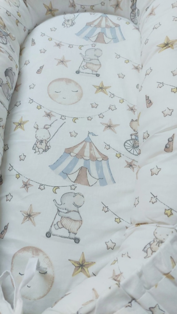 Baby nest din bumbac, Appekids, Circus [2]