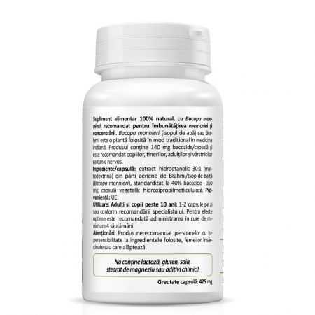 Bacopa monnieri, 30 capsule vegetale, Zenyth [2]