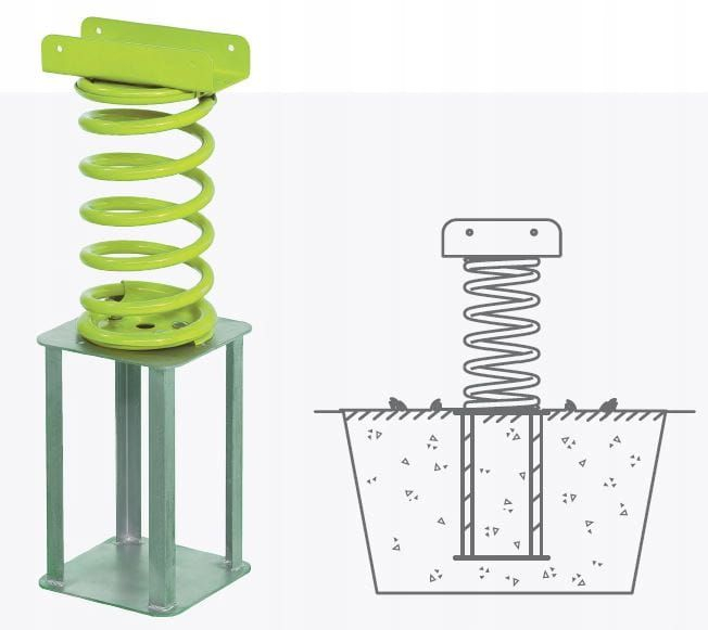 KBT-Balansoar pe arc pentru copii Elefant, HDPE, cu prindere in beton KBT [2]