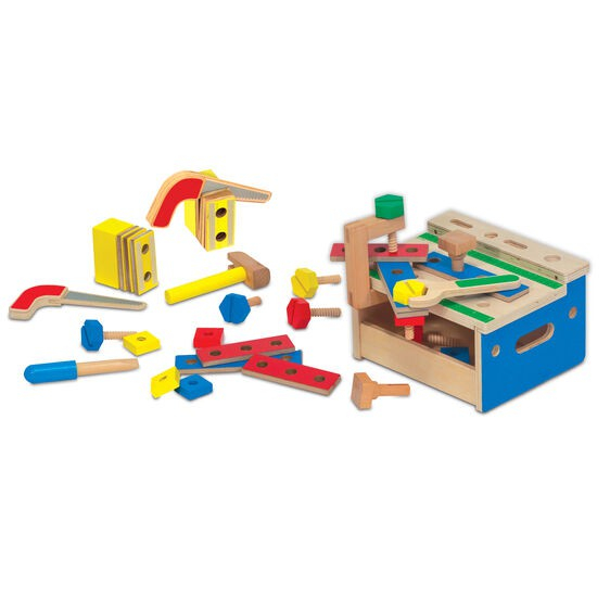 Melissa & Doug Banc de lucru de jucarie cu fierastrau si ciocan [2]