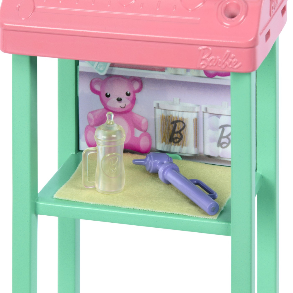 Barbie Cariere Set Mobilier Cu Papusa Doctor Pediatru Blonda [6]