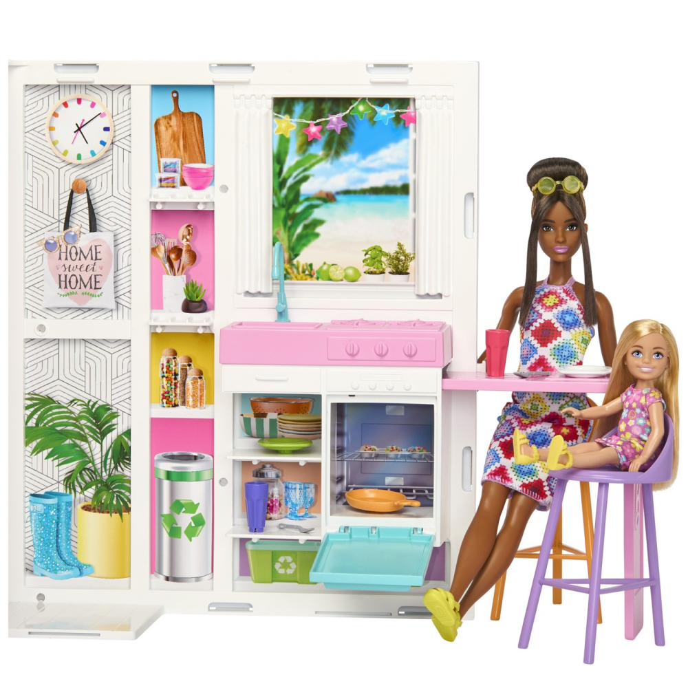 Barbie Casa De Papusi Barbie Cu 4 Zone Pliabila [5]