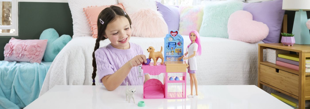 Barbie You Can Be Anything Set Clinica Veterinara Fast Cast Cu Accesorii [3]