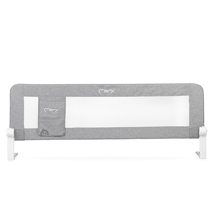 Bariera de siguranta rabatabila pentru pat, Momi Lexi, Light Grey [2]