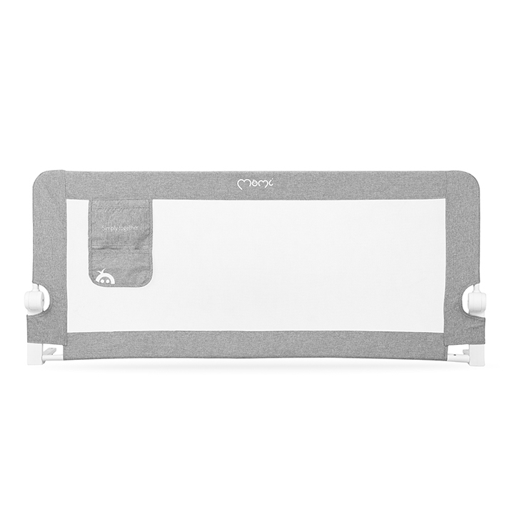 Bariera de siguranta rabatabila pentru pat, Momi Lexi XL, Light Grey [2]