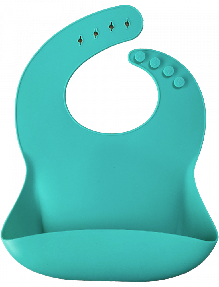 Baveta Basic Bib Minikoioi, 100% Premium Silicone  – Aqua Green [1]