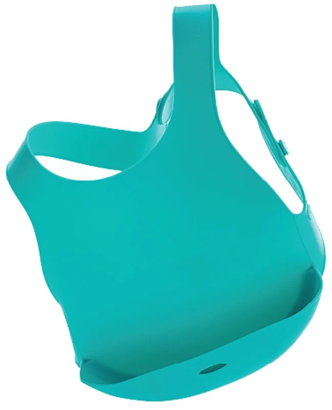 Minikoioi-Baveta Flexi Bib Minikoioi, 100% Premium Silicone  – Aqua Green [1]