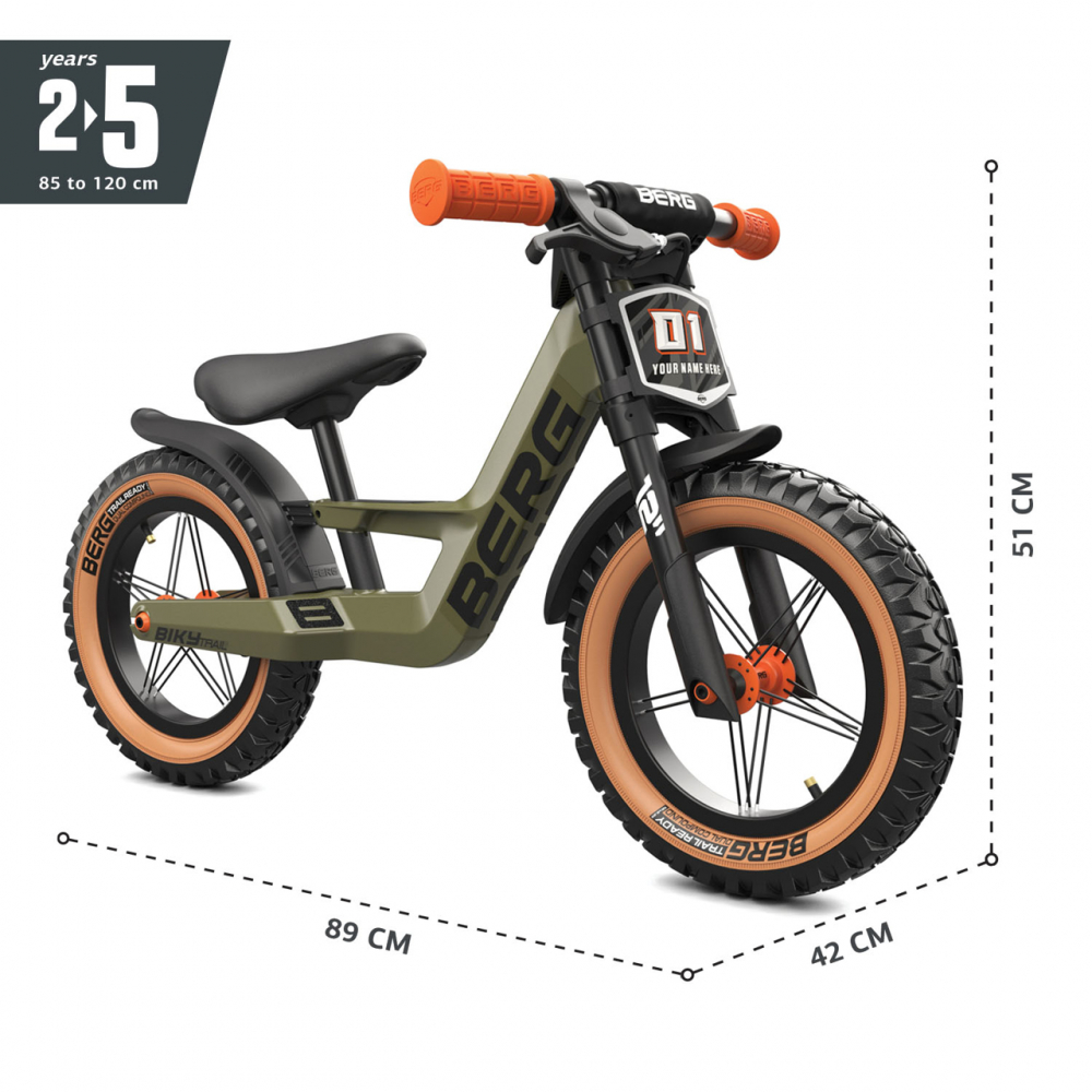 Berg Toys-BERG Biky Trail Verde cu Frana de Mana [4]