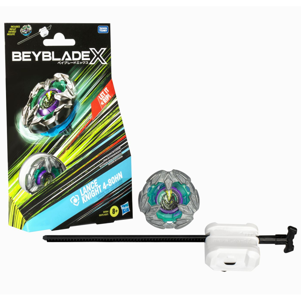 Beyblade X Let It Rip Set Lansator Si Roata Lance Knight 4-80Hn [3]