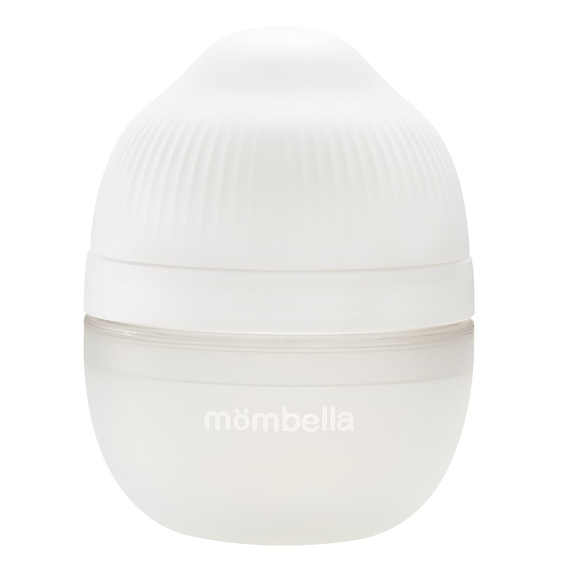 Biberon Anticolici Mombella Breast-Like, 120ml, Tetina S flux lent, 100% Silicon, Ivory [2]