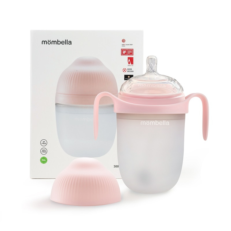 Biberon Anticolici Mombella Breast-Like, 300ml, Tetina 360Ãƒâ€šÃ‚Â° XL Flux Consistent, 100% Silicon [4]