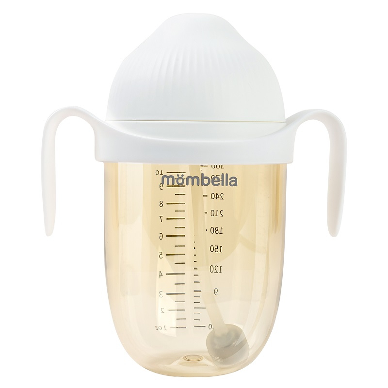 Biberon Anticolici Mombella Breast-Like, 300ml, Tetina 360Ã‚Â° XL Flux Consistent, PPSU, Ivory [2]