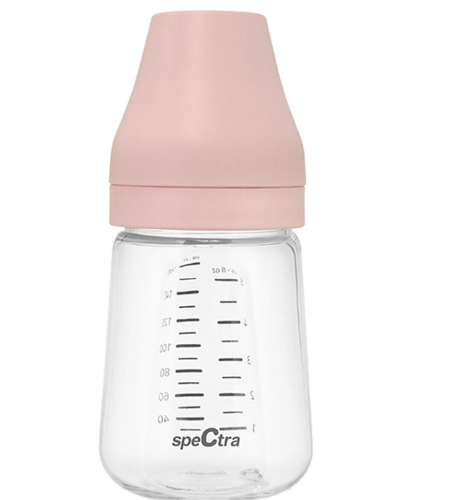 Biberon PA anticolici premium cu tetina S, roz (160 ml) [1]