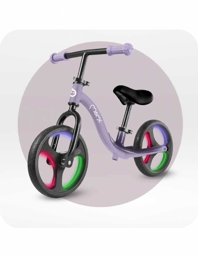 Momi-Bicicleta fara pedale cu roti led , Momi Isoka - Purple [6]