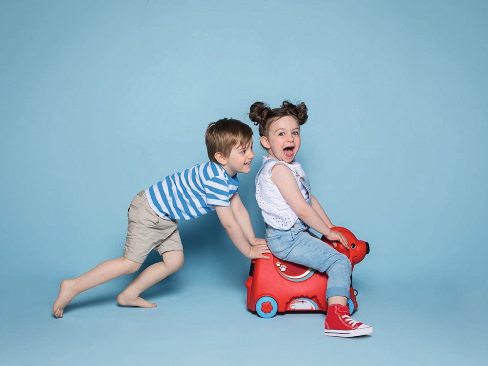 Big Troller Cu Roti Catelus Rosu Capacitate 15L [4]