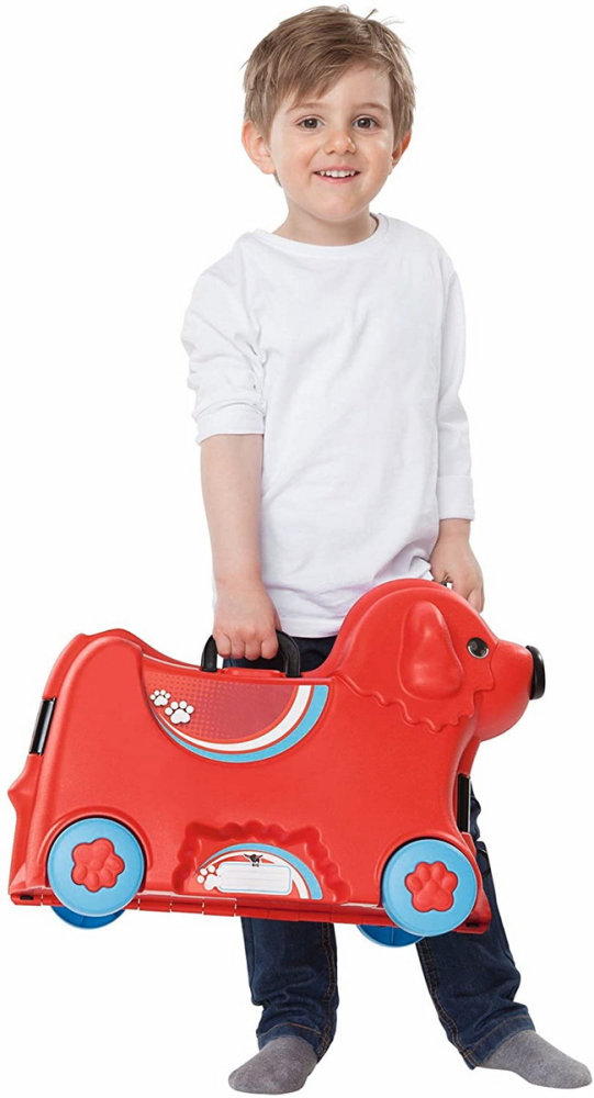 Big Troller Cu Roti Catelus Rosu Capacitate 15L [3]