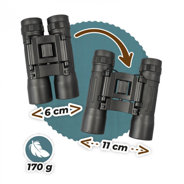 Buki France Binoclu Expert - Compact cu putere 10X si husa [5]